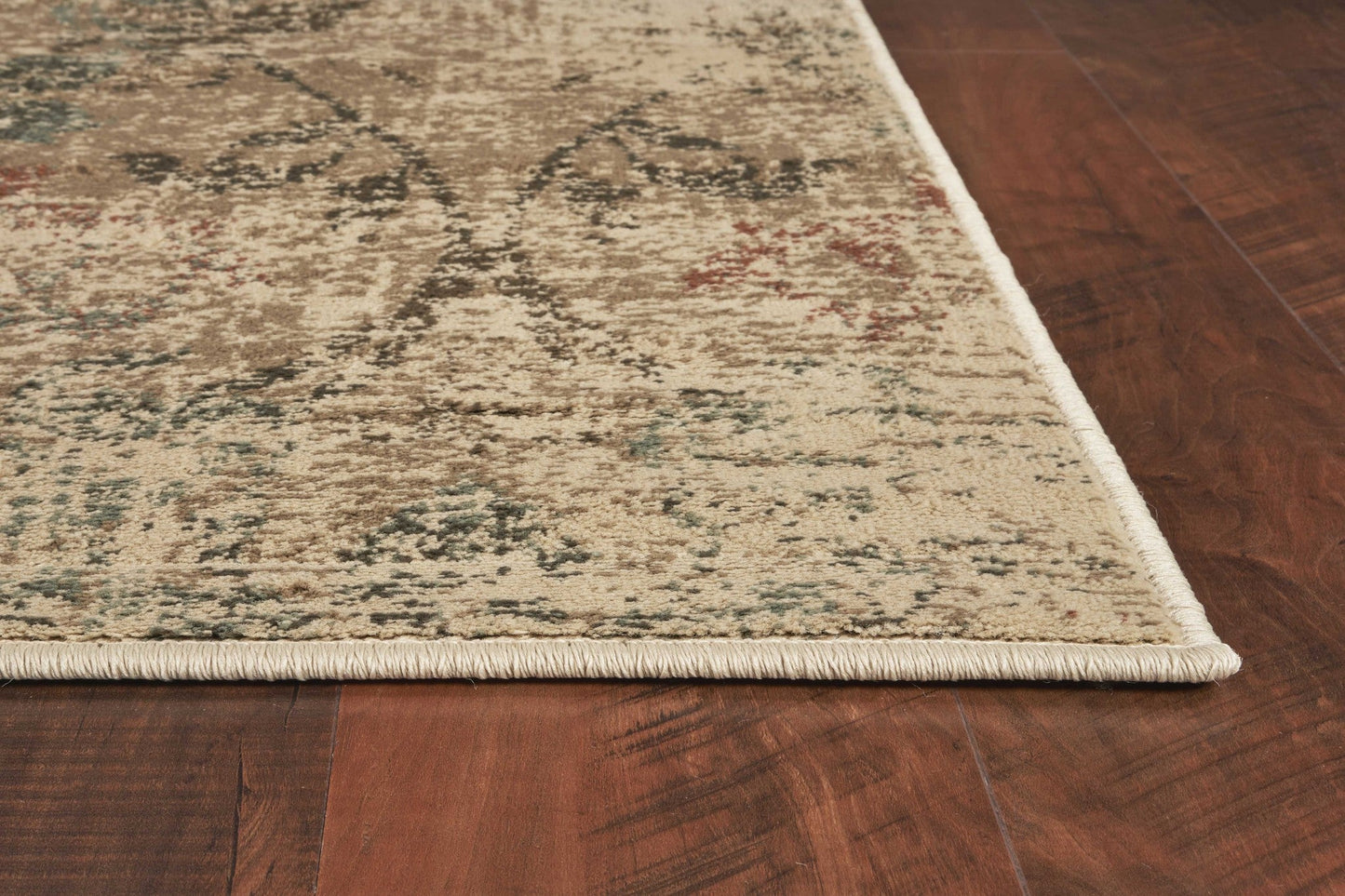 HomeRoots 3' x 5' Champagne Beige Machine Woven Damask Indoor Area Rug