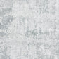 HomeRoots 3' x 5' Dew Grey Hand Loomed Abstract Brushstroke Indoor Area Rug