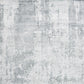 HomeRoots 3' x 5' Dew Grey Hand Loomed Abstract Brushstroke Indoor Area Rug