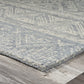 HomeRoots 3' x 5' Gray Geometric Pattern Area Rug