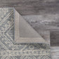 HomeRoots 3' x 5' Gray Geometric Pattern Area Rug
