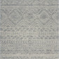HomeRoots 3' x 5' Gray Geometric Pattern Area Rug