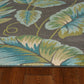 HomeRoots 3' x 5' Grey Floral Polypropylene Rug