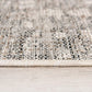 HomeRoots 3' x 5' Ivory and Gray Modern Weathered Area Rug
