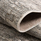 HomeRoots 3' x 5' Ivory and Gray Modern Weathered Area Rug