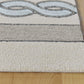 HomeRoots 3' x 5' Ivory or Spa Braid Design UV Treated Area Rug