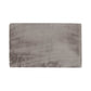HomeRoots 3' x 5' Luxe Faux Rabbit Fur Rectangular Rug in Grey Finish