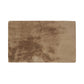 HomeRoots 3" x 5" Luxe Faux Rabbit Fur Rectangular Rug in Taupe Finish