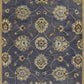 HomeRoots 3' x 5' Midnight Floral Vines Wool Area Rug