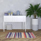 HomeRoots 3' x 5' Multicolor Irregular Striped Area Rug
