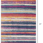HomeRoots 3' x 5' Multicolor Irregular Striped Area Rug