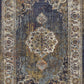 HomeRoots 3' x 5' Navy Traditional Bordered Area Rug