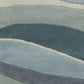 HomeRoots 3 x 5' Ocean Blue Teal Hand Tufted Abstract Waves Indoor Area Rug