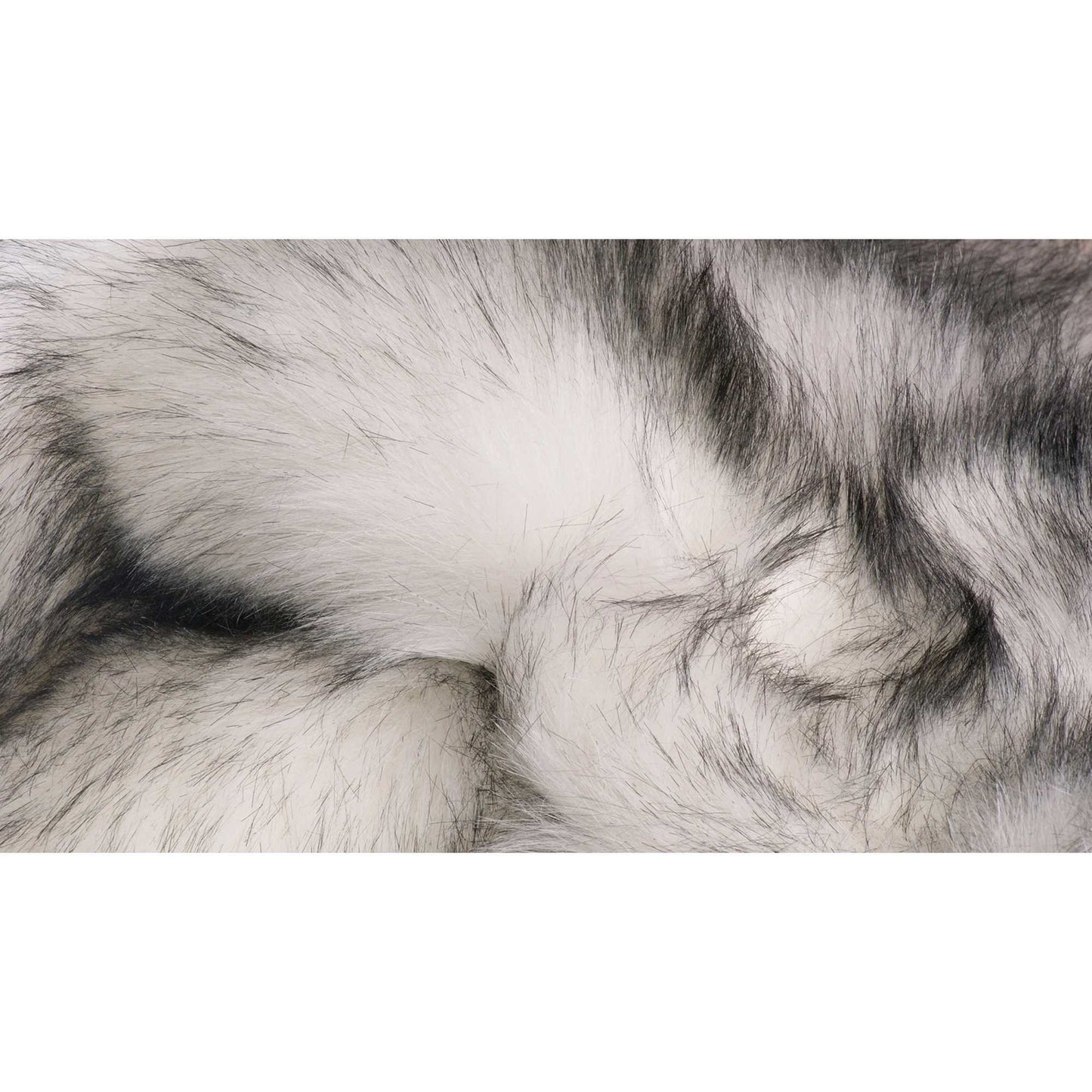 HomeRoots 3' x 5' Ombre Gray Faux Fur