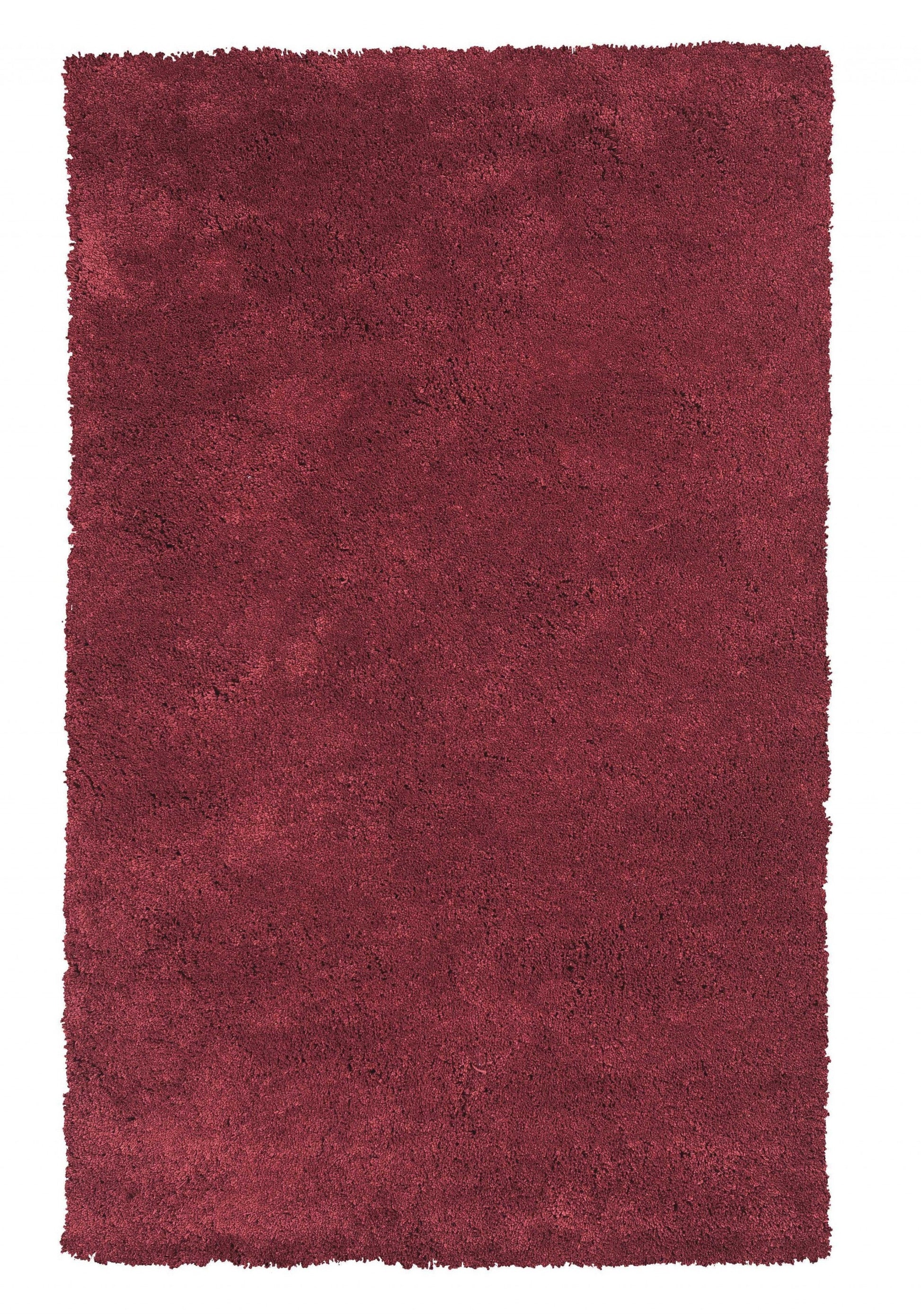 HomeRoots 3' x 5' Red Indoor Shag Rug