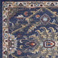 HomeRoots 3' x 5' Royal Blue Machine Woven Floral Traditional Indoor Area Rug