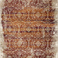 HomeRoots 3' x 5' Rust Ivory Distressed Diamonds Area Rug