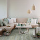 HomeRoots 3' x 5' Seafoam Blue Hand Tufted Abstract Indoor Area Rug