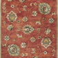 HomeRoots 3 x 5' Sienna Orange Hand Tufted Wool Traditional Floral Indoor Area Rug
