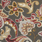 HomeRoots 3' x 5' Taupe Floral UV Treated Area Rug