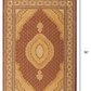 HomeRoots 3' x 8' Red and Beige Medallion Runner Rug