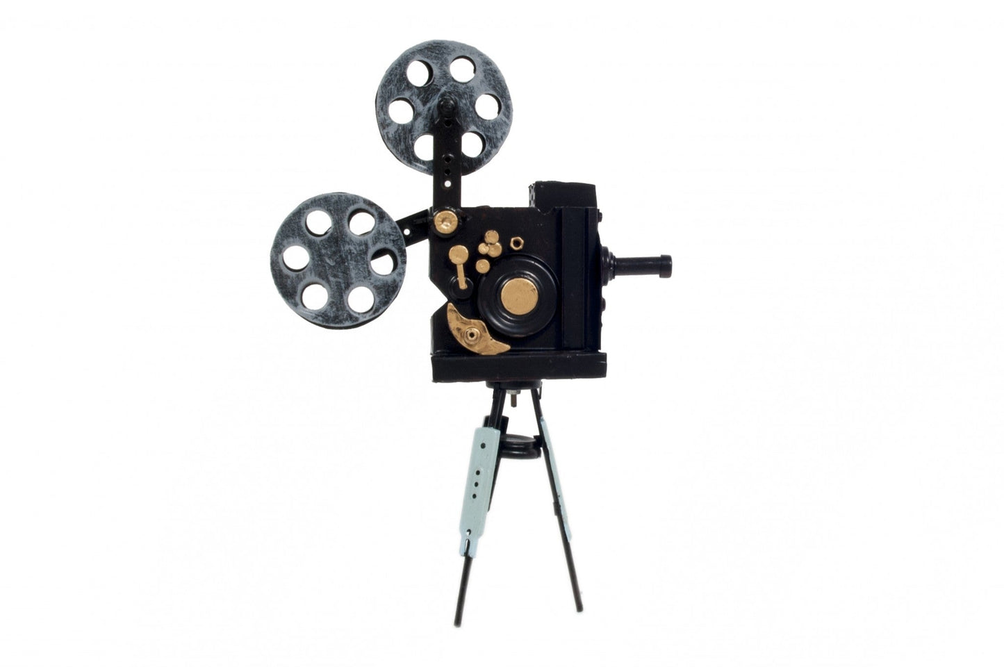 HomeRoots 3" x 8.5" x 12.5" Metal Handmade Vintage Movie Projector