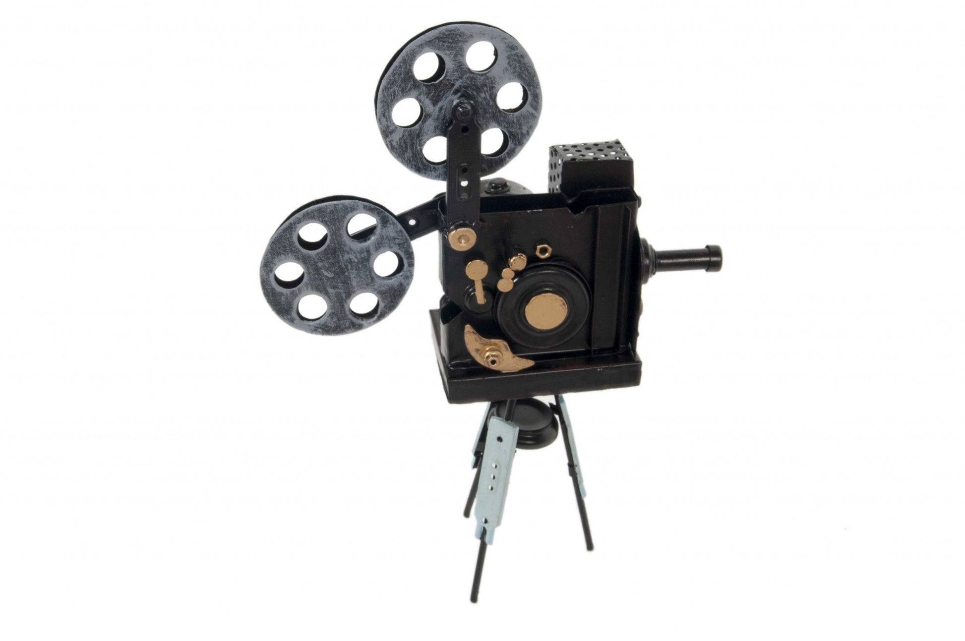 HomeRoots 3" x 8.5" x 12.5" Metal Handmade Vintage Movie Projector