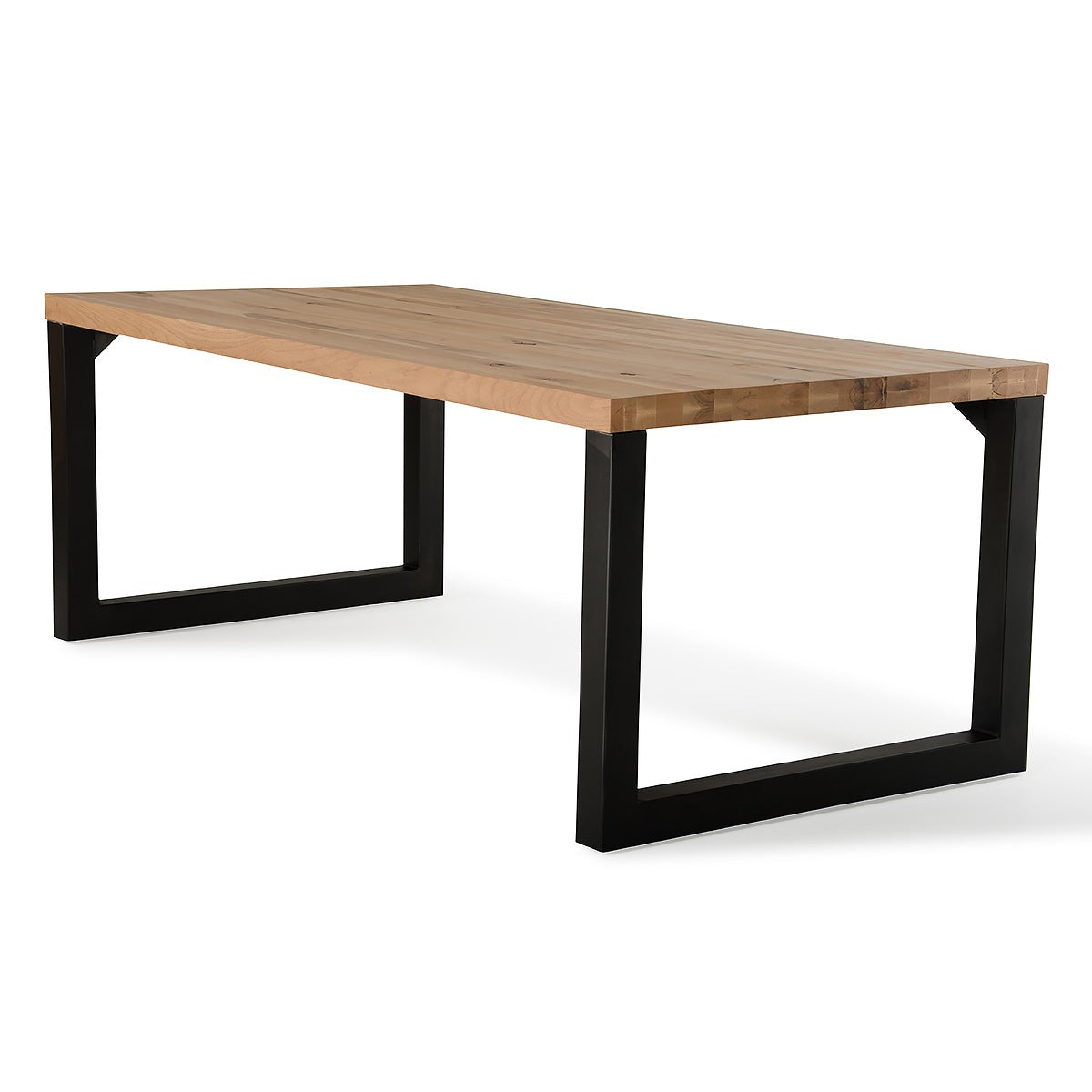 HomeRoots 30" Aged Oak Wood And Metal Dining Table