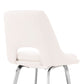 HomeRoots 30" Elegant Grey Faux Leather Bar Stool with Stainless Steel Frame