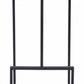 HomeRoots 30" Gray Steel Backless Bar Height Chair With Black Base Finish