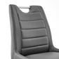 HomeRoots 30" Grey Faux Leather and Brushed Stainless Steel Bar Stool