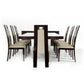 HomeRoots 30" High Gloss MDF And Steel Dining Table In Ebony Finish