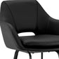 HomeRoots 30" Iron Swivel Low Back Bar Height Chair in Black Finish