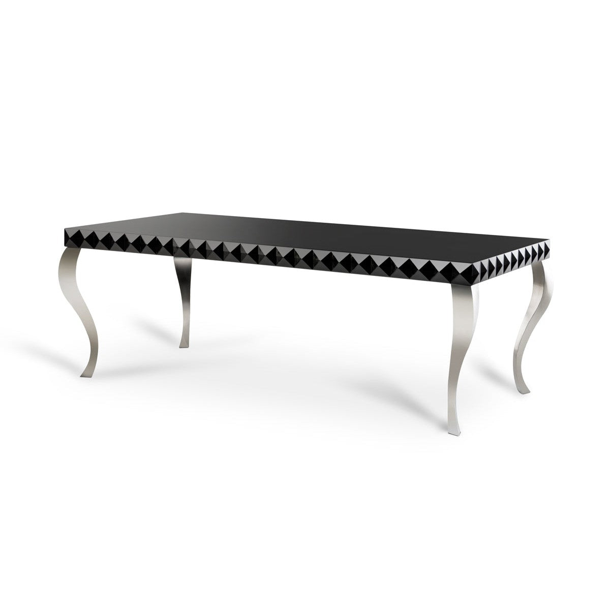 HomeRoots 30" Lacquer MDF Dining Table In Black Finish