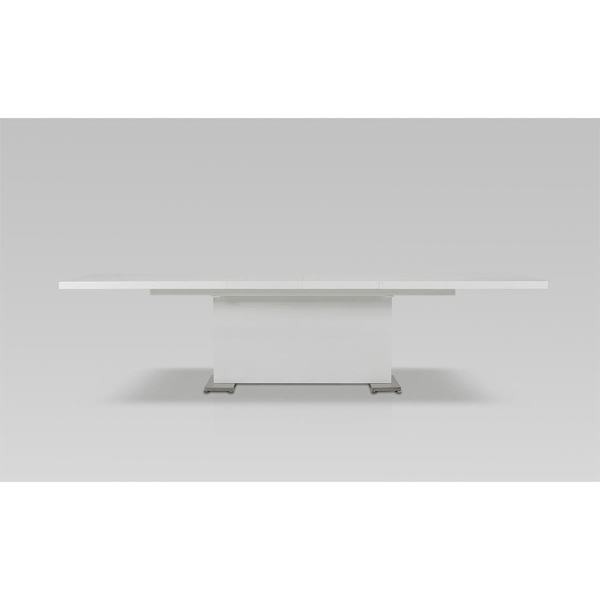 HomeRoots 30" MDF And Steel Dining Table In White