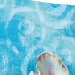 HomeRoots 30" Mod Blue Scroll Coastal Conch 4 Giclee Wrap Canvas Wall Art
