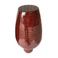 HomeRoots 30" Red Lacquer Spun Bamboo Floor Vase