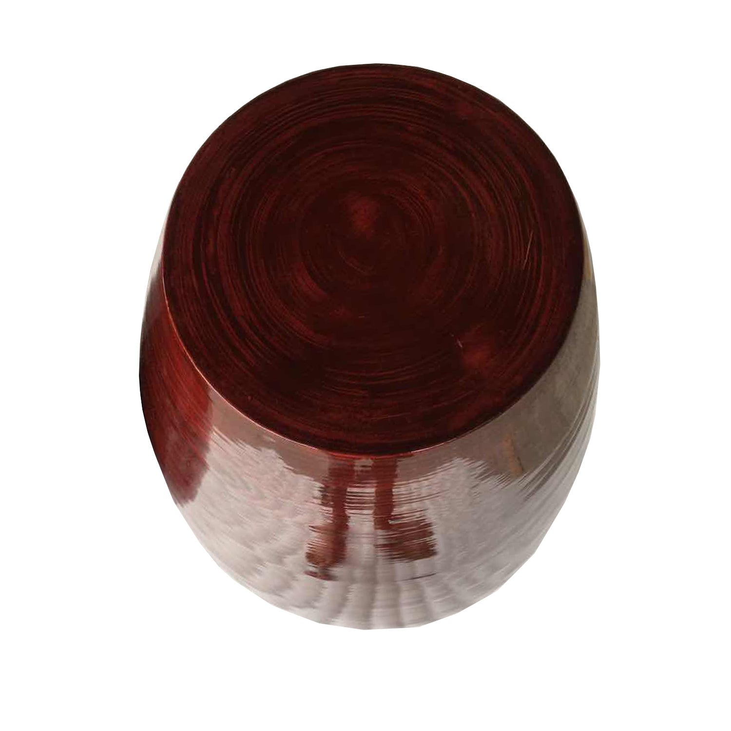 HomeRoots 30" Red Lacquer Spun Bamboo Floor Vase