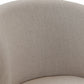 HomeRoots 30" Tan Espresso Wood Fabric Swivel Bar Stool