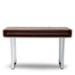 HomeRoots 30" Walnut Veneer Steel and MDF Console Table