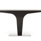 HomeRoots 30" Wenge Veneer and Steel Console Table