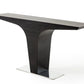 HomeRoots 30" Wenge Veneer and Steel Console Table