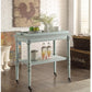 HomeRoots 30" x 18" x 32" MDF Tray Table in Antique Green Finish