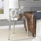HomeRoots 30" x 24" x 23" Chrome And Clear Glass End Table