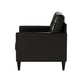 HomeRoots 30" x 30" x 33" Accent Chair in Espresso Finish