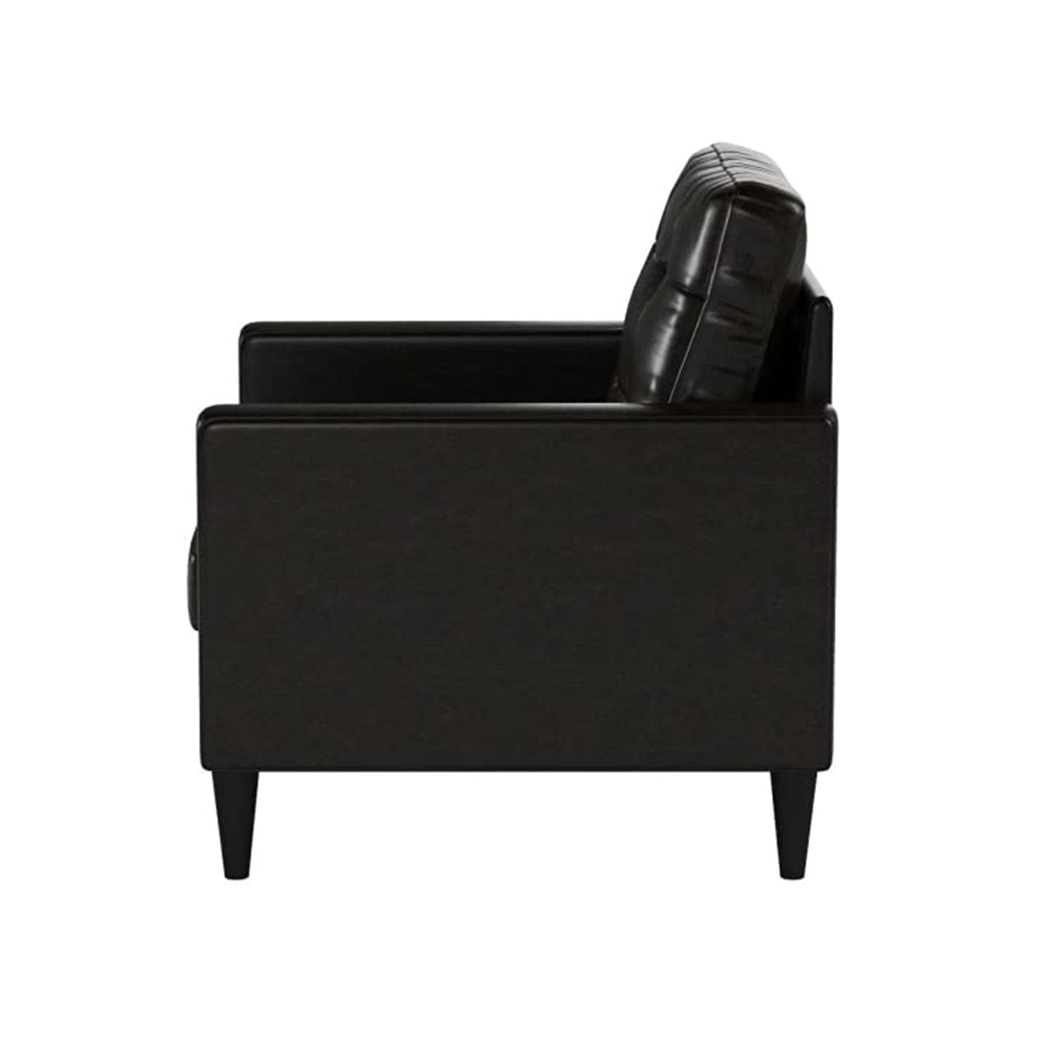 HomeRoots 30" x 30" x 33" Accent Chair in Espresso Finish