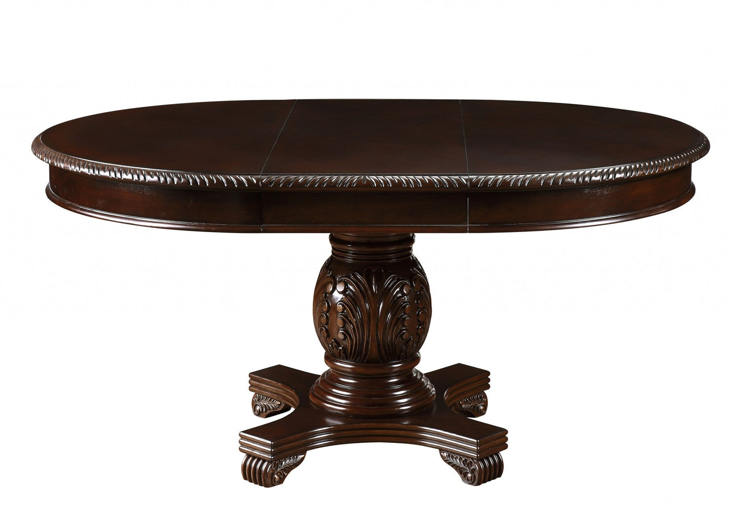 HomeRoots 30' x 48' x 66' Wood Poly-Resin Veneer And Engineered Wood Dining Table Espresso
