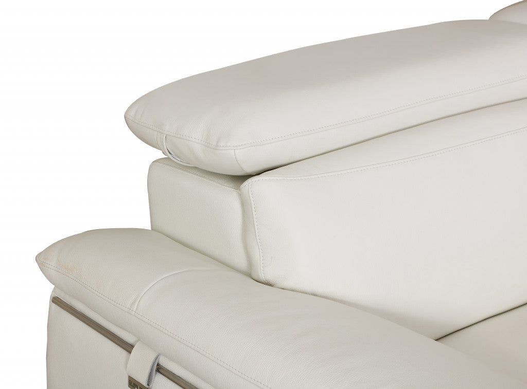 HomeRoots 31" Fashionable Leather Chair in White Finish