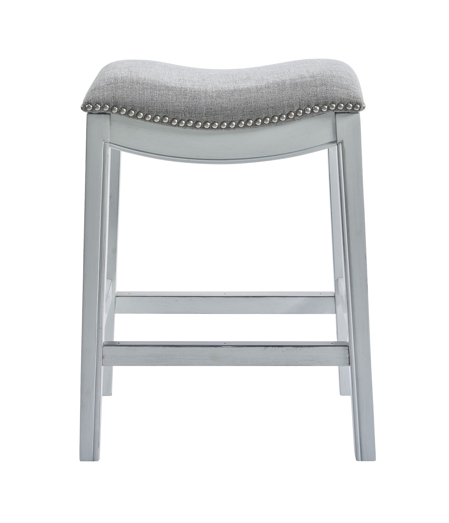 HomeRoots 31" Solid Wood Bar Stool in White Finish