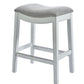 HomeRoots 31" Solid Wood Bar Stool in White Finish